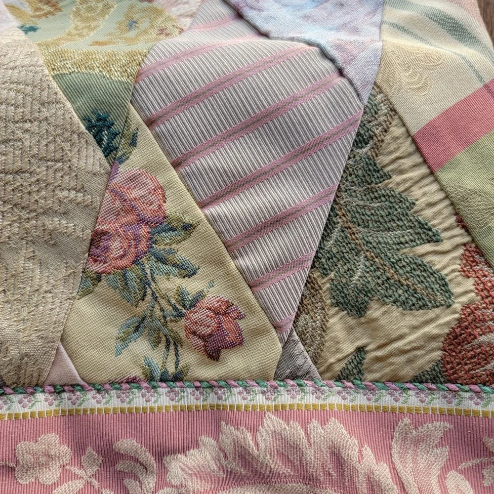 Sweet Dreams‎ Patchwork Pillow Covers - Pink and Green